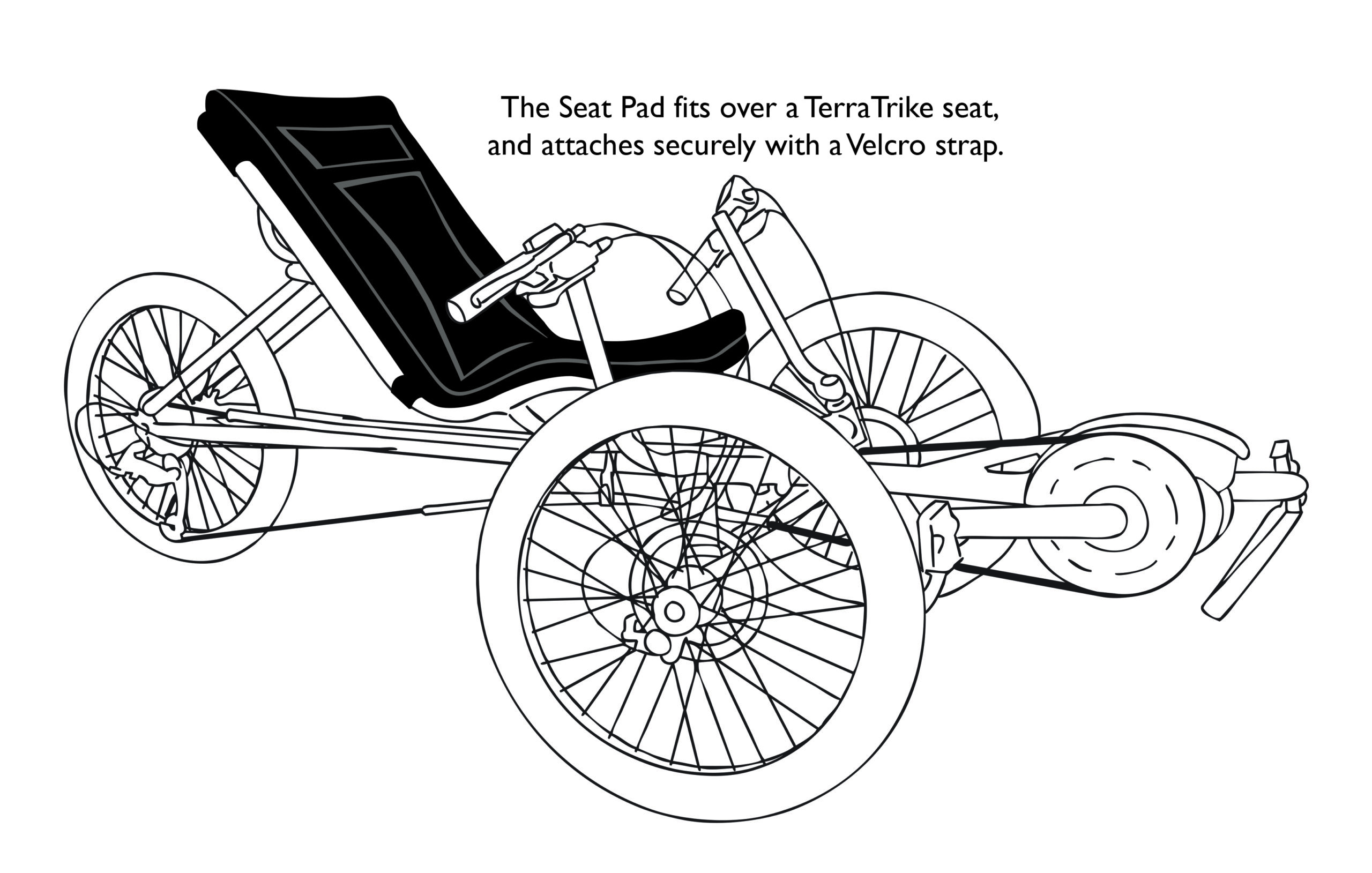 Seat Wedge Cushion - Extended Width - TerraTrike
